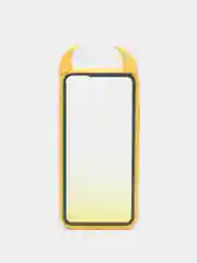 Желтый чехол для iPhone 7/8, с рожками, 6 цветов