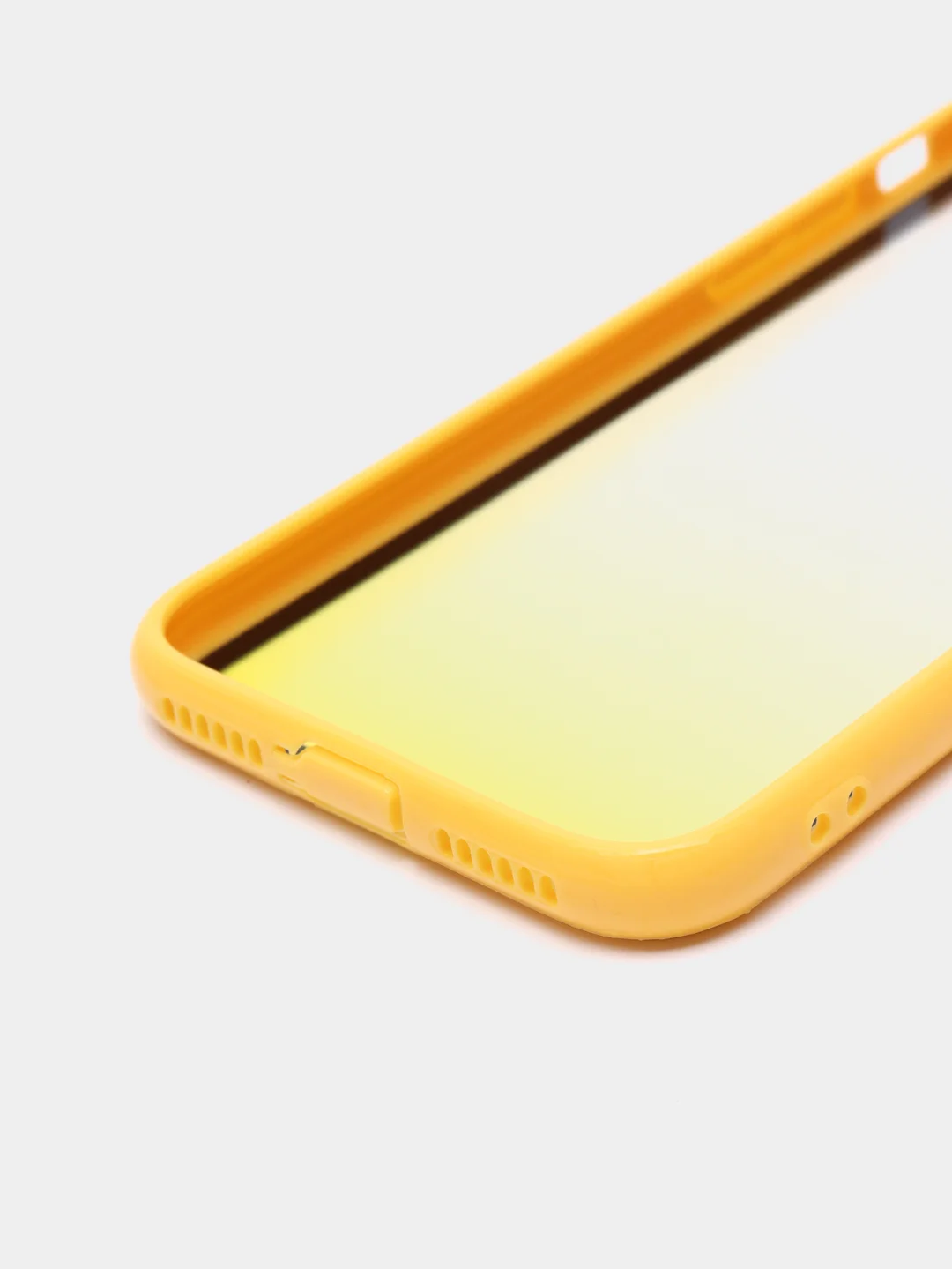 Желтый чехол для iPhone 7/8, с рожками, 6 цветов