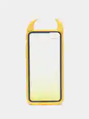 Желтый чехол для iPhone 7/8, с рожками, 6 цветов