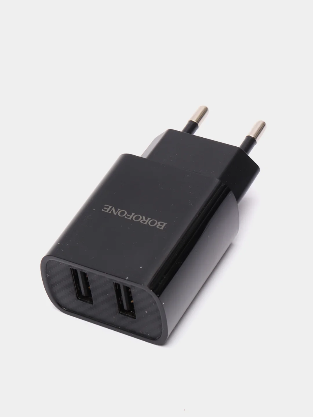 Черный зарядное устройство Borofone BA53A, 2USB, Micro-USB, Type-C, iPhone