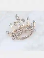 Брошь женская, украшение для одежды, со стразами, корона, стрекоза, для девочки, женщины