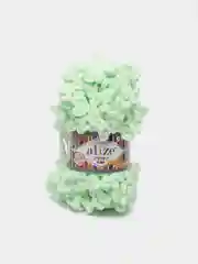 Мятный puffy Fine Alize пряжа маленькими петельками