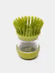 Зеленый щетка для мытья посуды с дозатором