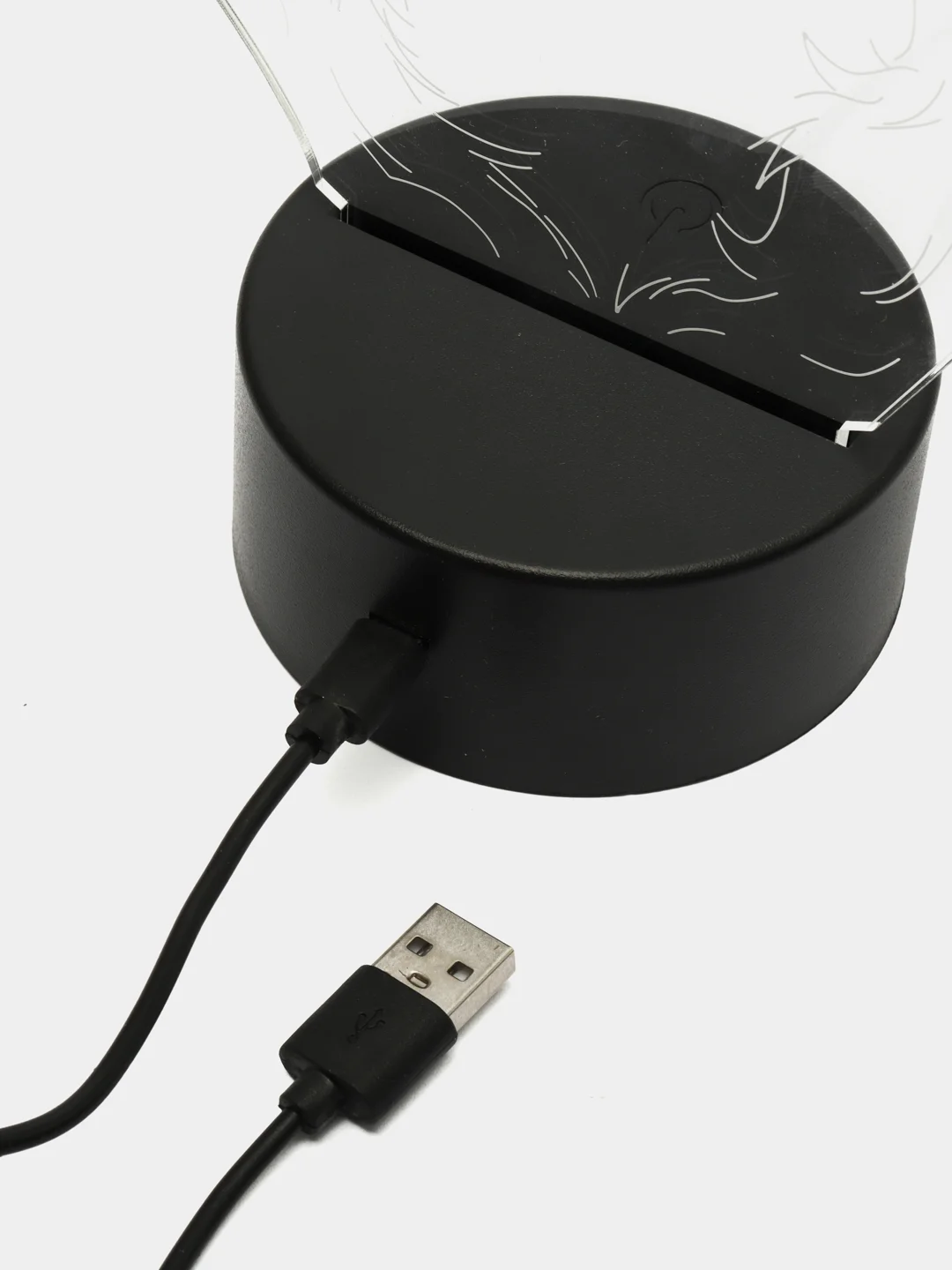 Голубой светильник-ночник 3D по аниме "HunterxHunter", LED, светодиодный, настольный, USB