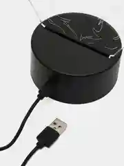 Голубой светильник-ночник 3D по аниме "HunterxHunter", LED, светодиодный, настольный, USB