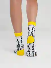 Носки "Фигуры белые"