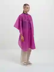 Фиолетовый пеньюар парикмахерский