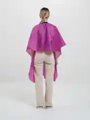 Фиолетовый пеньюар парикмахерский