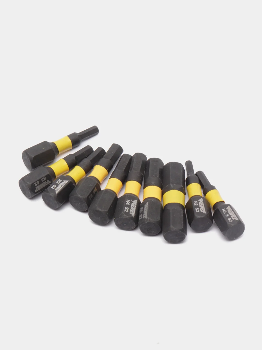 Набор бит для шуруповерта Torsion HEX 25 мм (H2,H2.5,H3,H4,H5,H6), Wurz