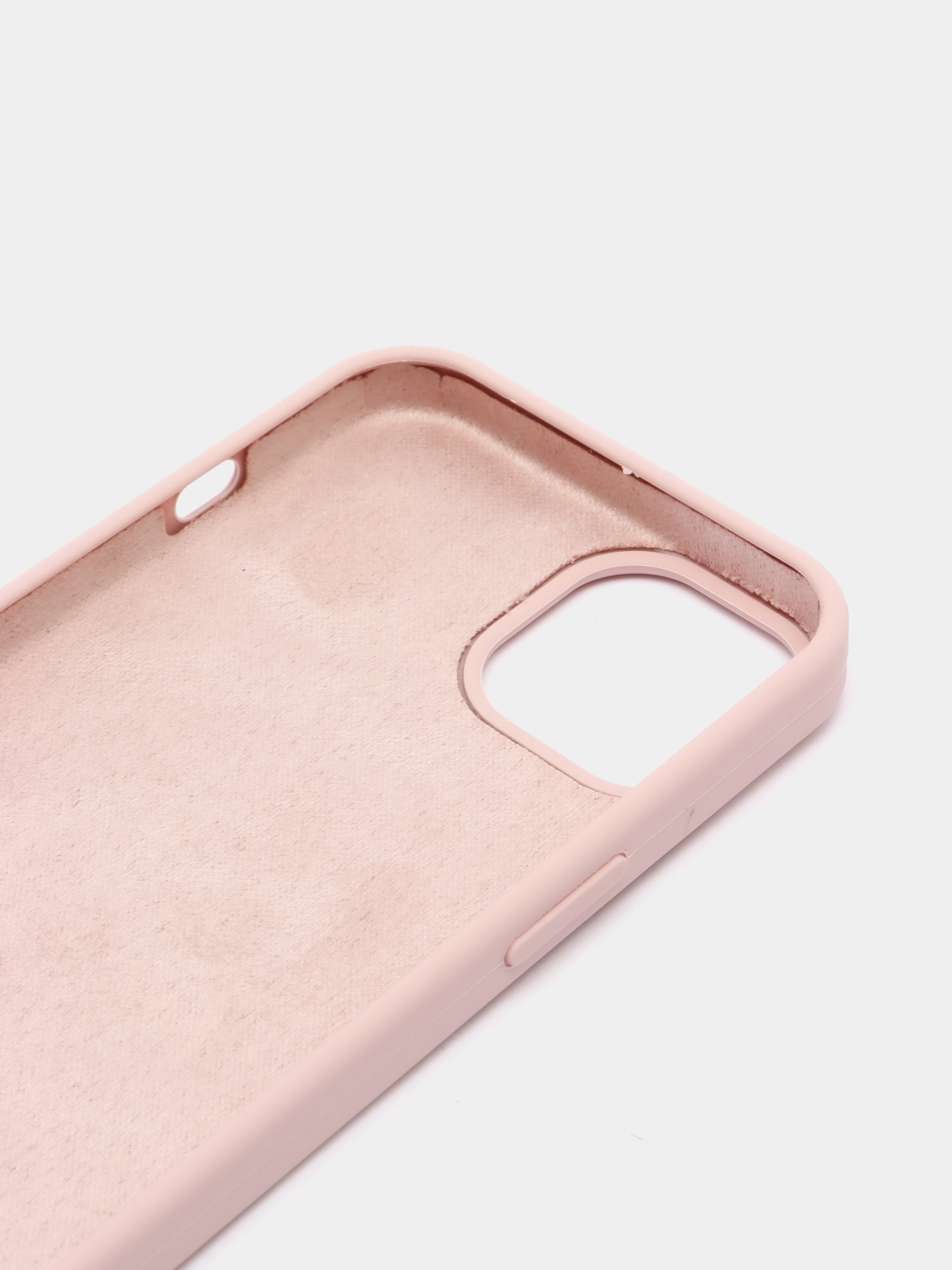 Пудровый чехол iPhone 13, 13 Pro, 13 Pro Max силиконовый с закрытым низом
