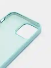 Бирюзовый чехол iPhone 13, 13 Pro, 13 Pro Max силиконовый с закрытым низом