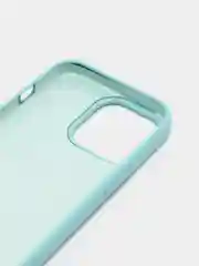 Бирюзовый чехол iPhone 13, 13 Pro, 13 Pro Max силиконовый с закрытым низом