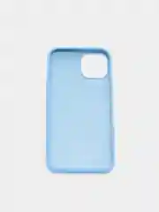 Голубой чехол iPhone 13, 13 Pro, 13 Pro Max силиконовый с закрытым низом