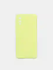 Лимонный чехол Silicone Cover для Samsung Galaxy A02, силиконовый