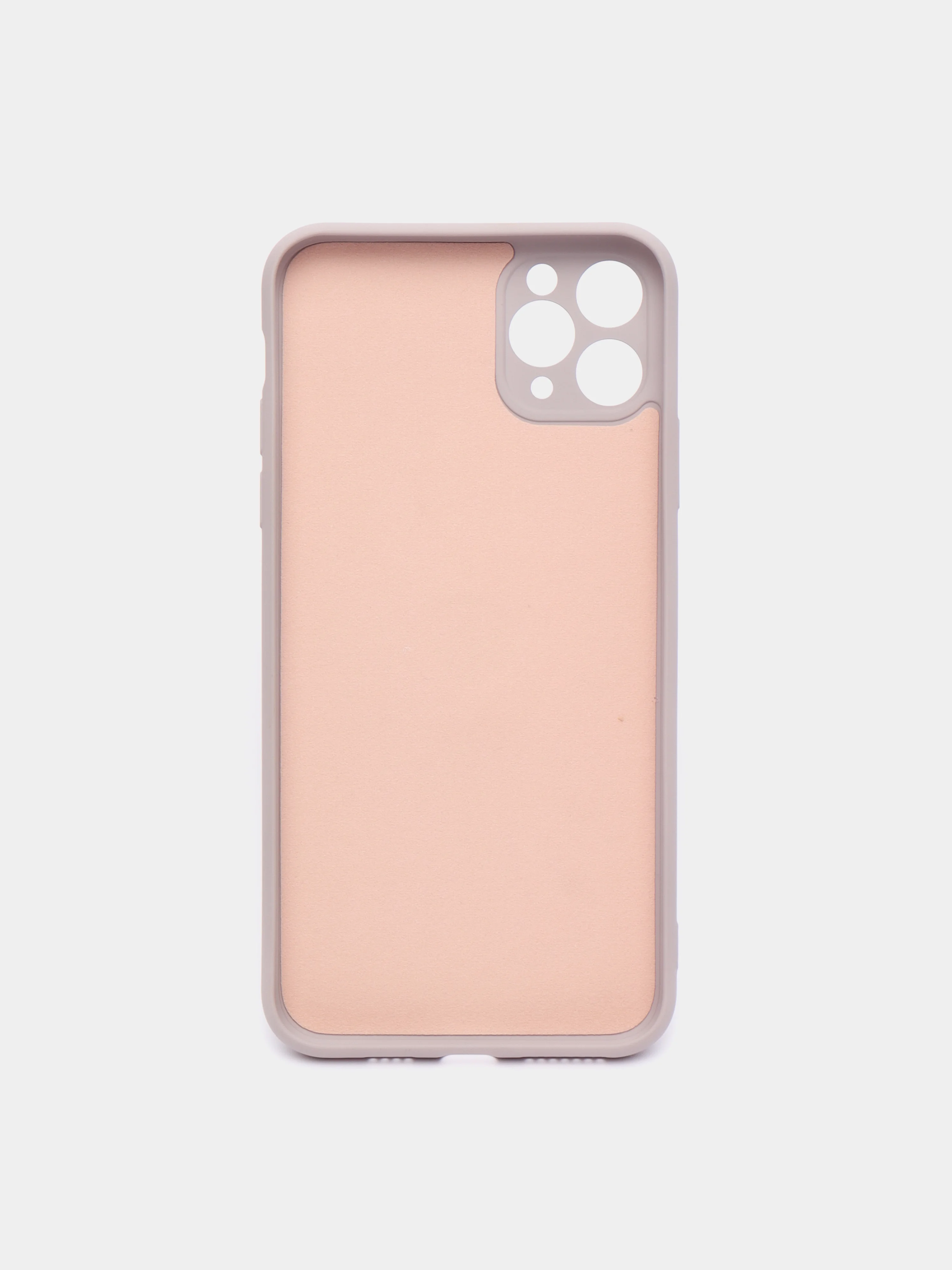 Бежевый меланж чехол силиконовый с кольцом на iPhone 11 Pro Max mobios