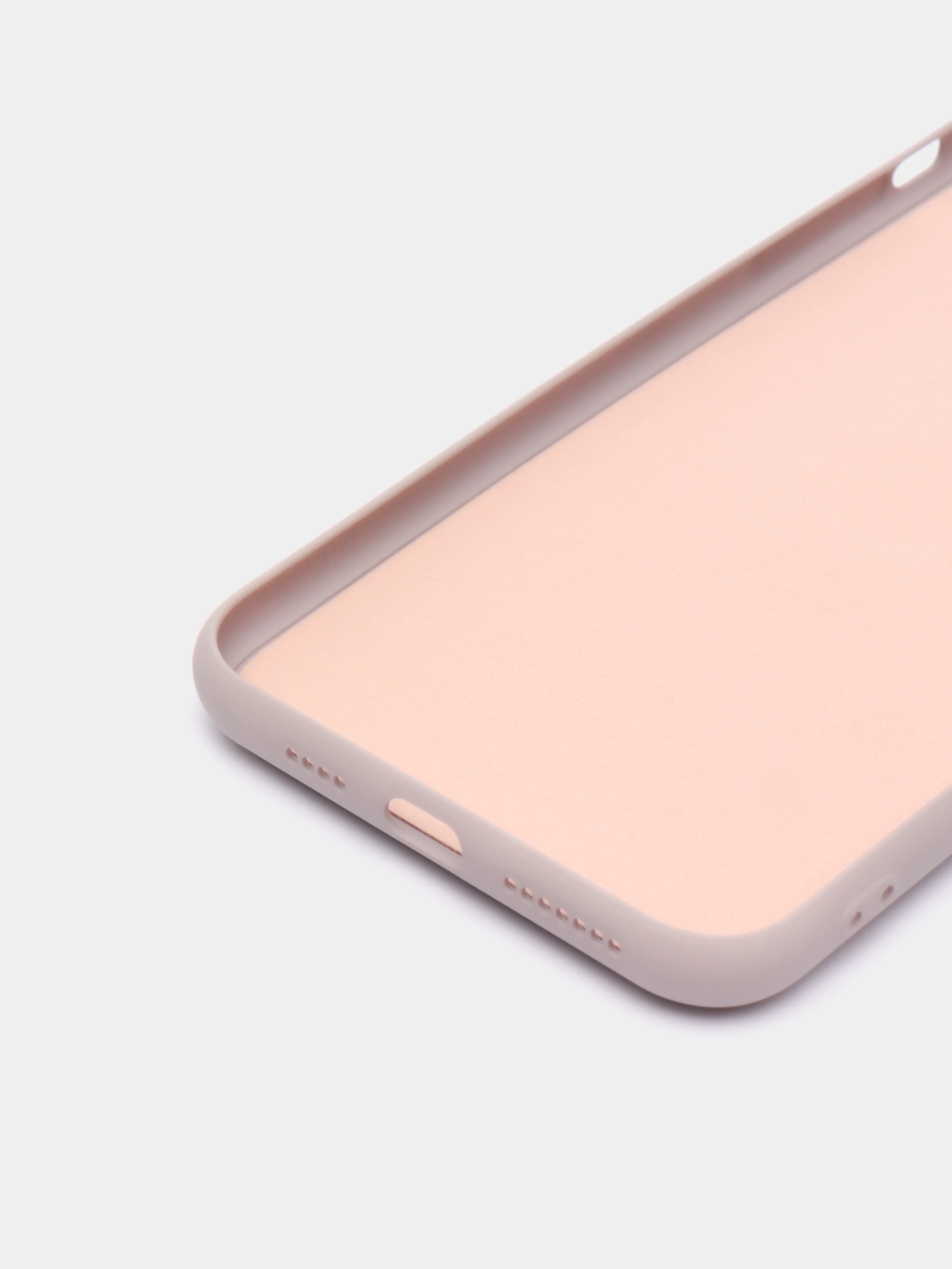 Бежевый меланж чехол силиконовый с кольцом на iPhone 11 Pro Max mobios