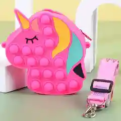 Коралловый сумка-кошелек детская "Pop it-антистресс"