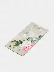 Серый конверт для денег "С днем рождения тебя"
