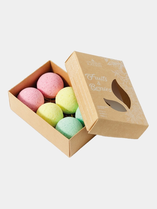Подарочный набор бомбочек для ванн Fruits&Berries, 240г Подарок на новый год женщине маме