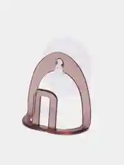Тёмно-бордовый держатель для губки, на присоске
