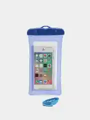 Синий чехол для iPhone, Samsung, Xiaomi, Honor, Tecno водонепроницаемый,универсальный,со шнурком