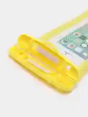 Желтый чехол для iPhone, Samsung, Xiaomi, Honor, Tecno водонепроницаемый,универсальный,со шнурком