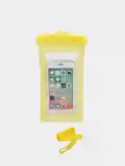 Желтый чехол для iPhone, Samsung, Xiaomi, Honor, Tecno водонепроницаемый,универсальный,со шнурком