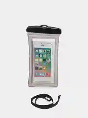 Черный чехол для iPhone, Samsung, Xiaomi, Honor, Tecno водонепроницаемый,универсальный,со шнурком