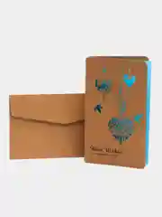 Ледяной открытка поздравительная, крафт, в конверте