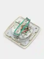 Розетка компьютерная CAT5E, телефонная Vi-ko by Panasonic Carmen, крем