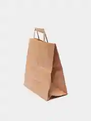 Пакет бумажный крафт с плоскими ручками, 3 размера