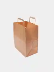 Пакет бумажный крафт с плоскими ручками, 3 размера