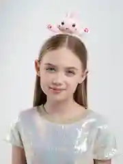 Розовый ободок детский с животными