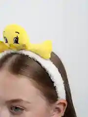 Желтый ободок детский с животными