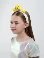 Желтый ободок детский с животными