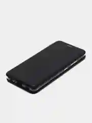 Черный чехол книжка для Samsung A32 (чёрный, красный, золотой)