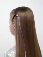 Аметистовый косичка для волос на заколке, 1 штука