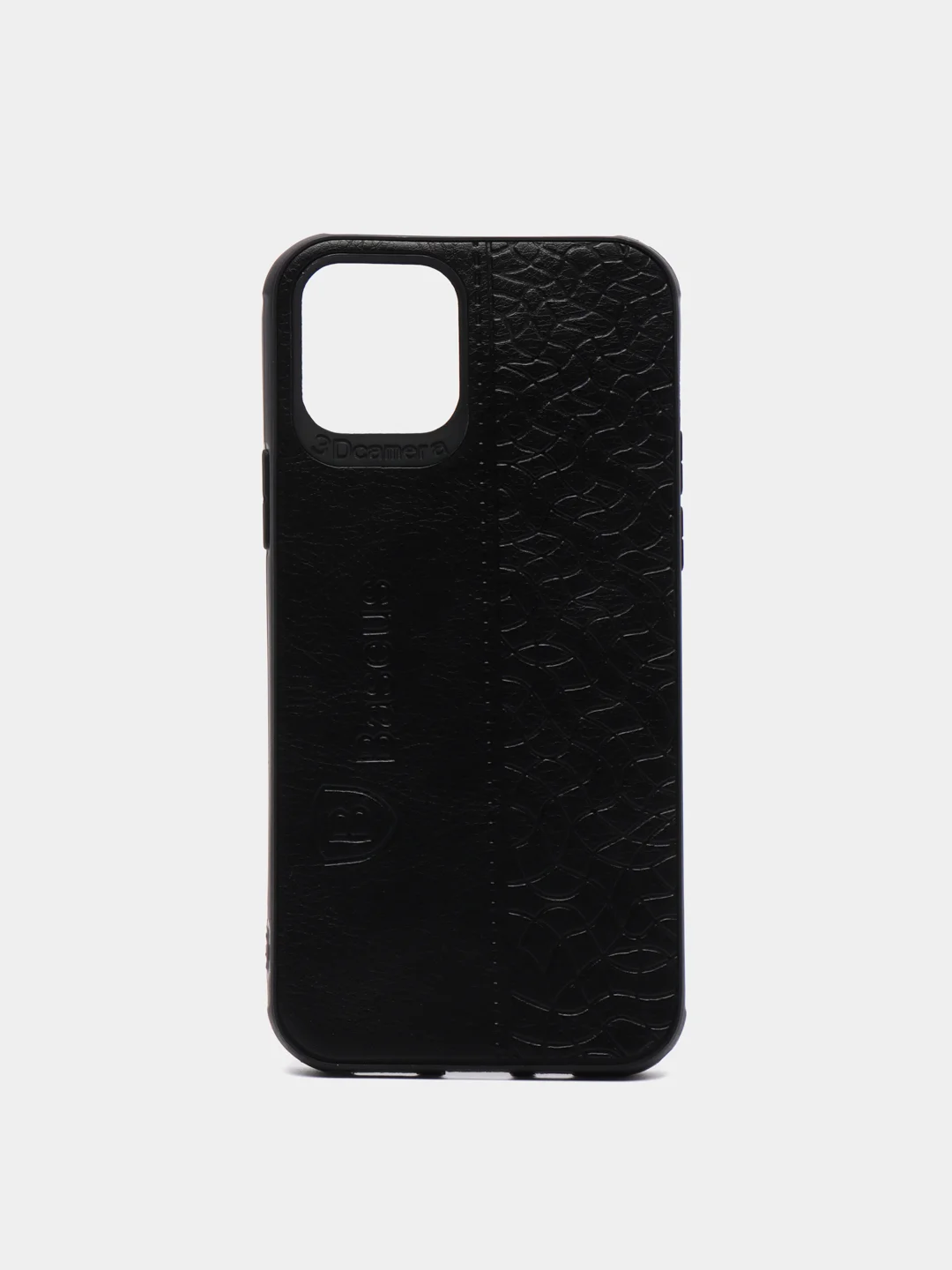 Черный чехол iPhone 12 / 12 Pro (6.1) из экокожи Baseus