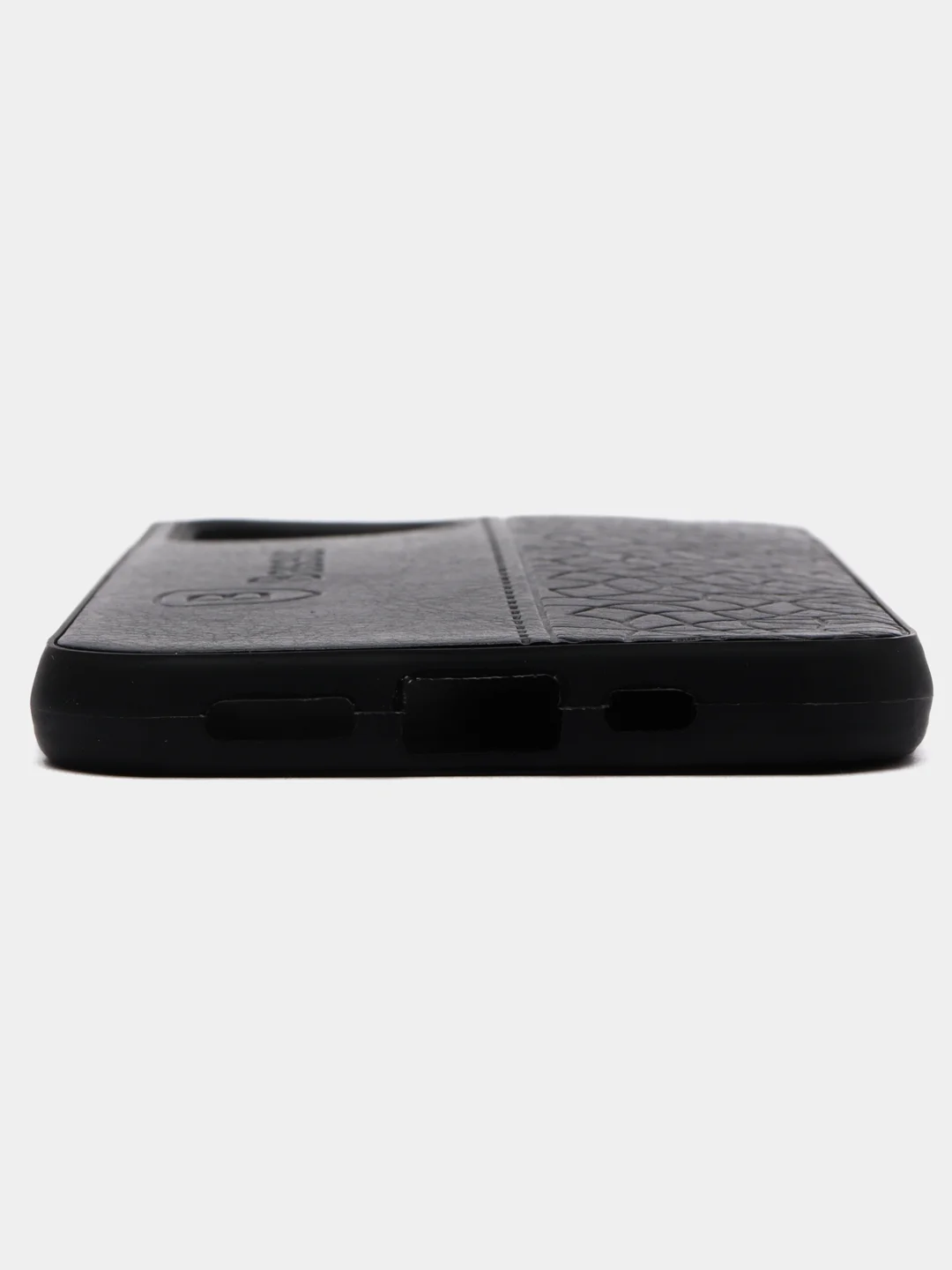 Черный чехол iPhone 12 / 12 Pro (6.1) из экокожи Baseus