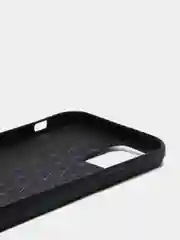Черный чехол iPhone 12 / 12 Pro (6.1) из экокожи Baseus