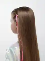 Розовый косичка для волос на заколке, 1 штука