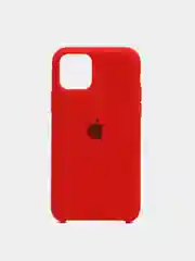 Красный чехол Silicon Case для iPhone 11 Pro, силиконовый, с логотипом