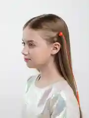 Рыжий косичка для волос на заколке, 1 штука