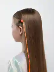 Рыжий косичка для волос на заколке, 1 штука