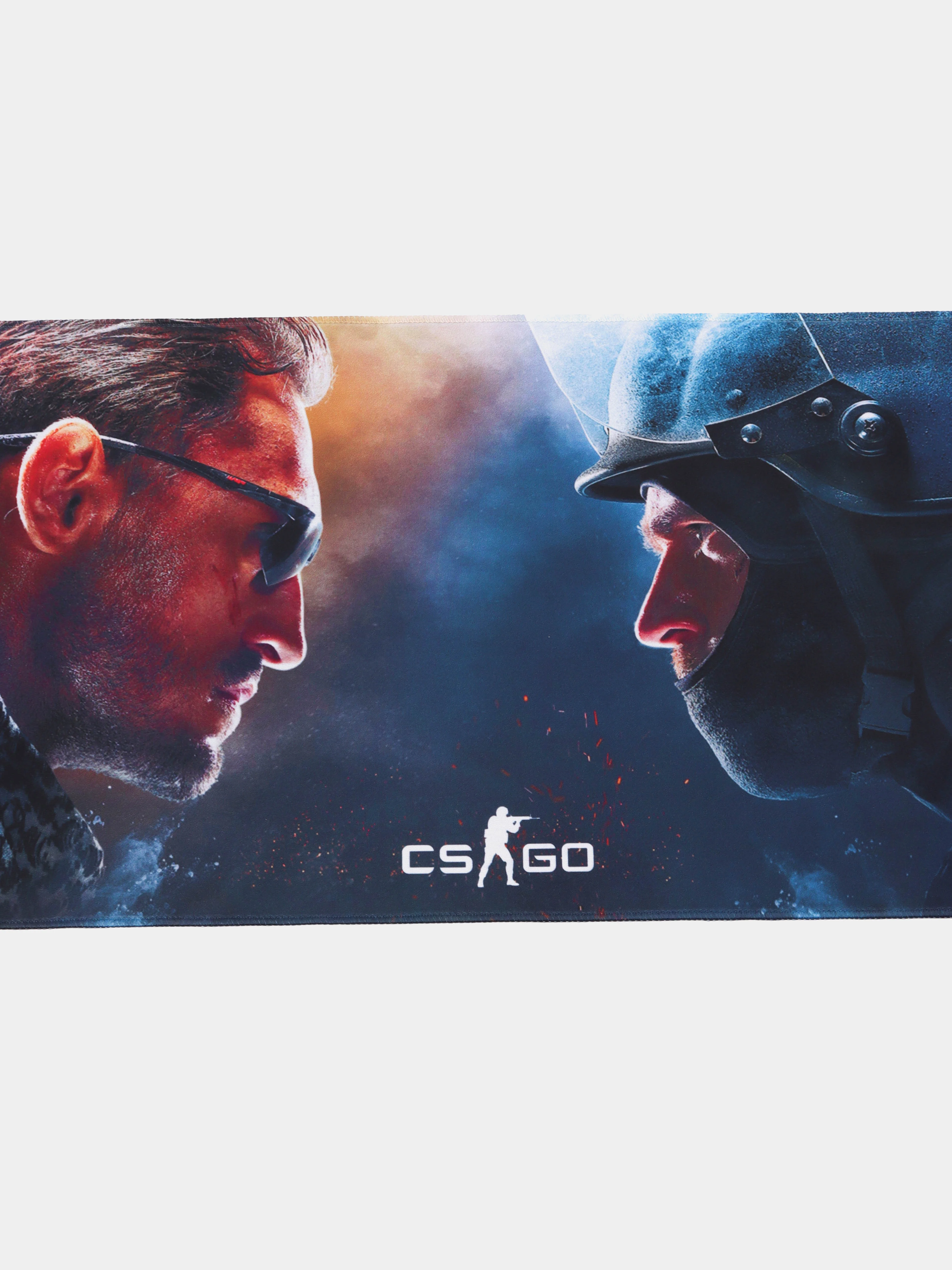 Небесно-голубой коврик для мыши CS:GO 800 х 300 мм КС ГО