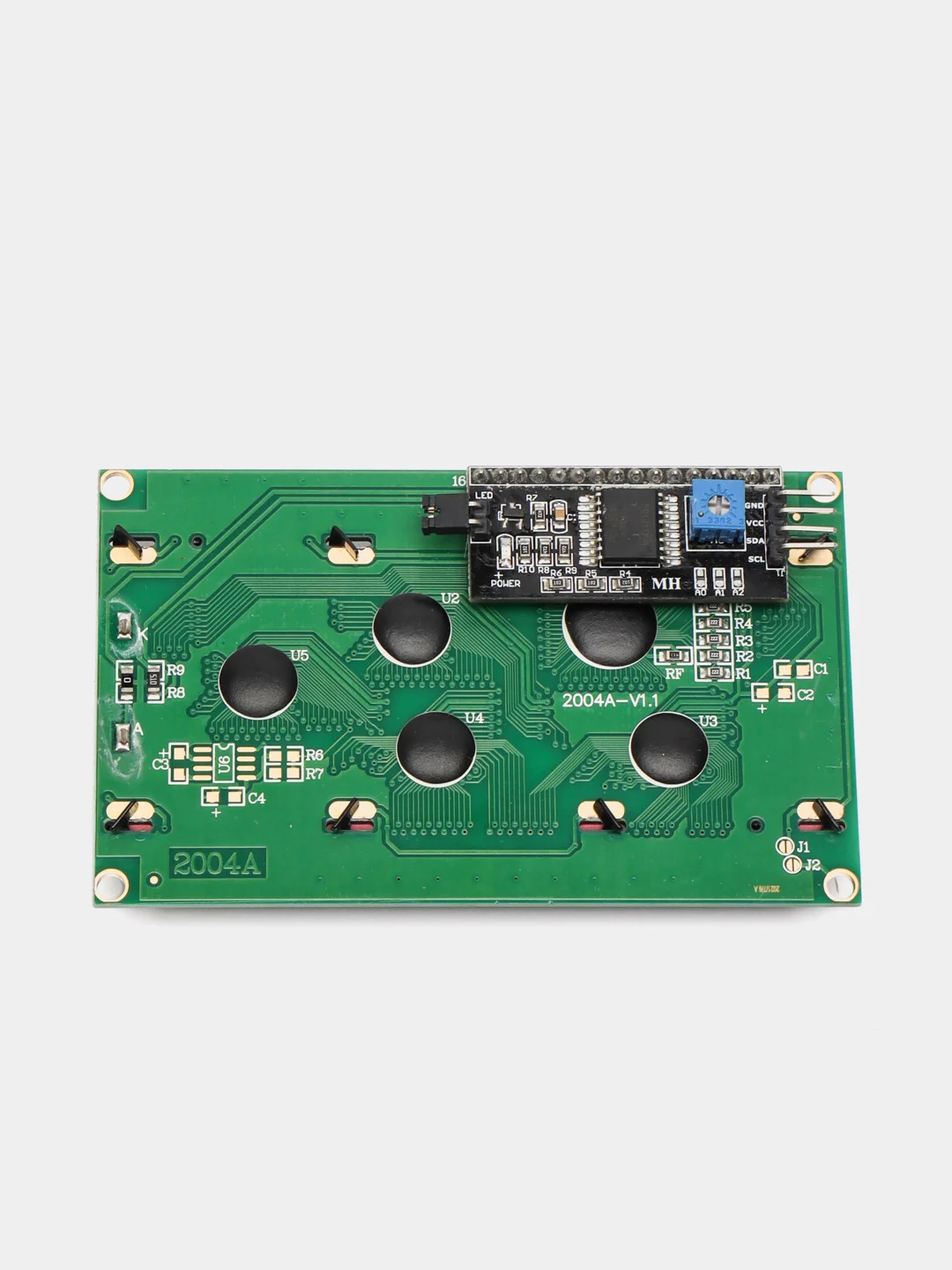 Жидкокристаллический (символьный) дисплей (экран) LCD 1602 / 2004 с I2C конвертером
