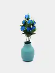 Синий цветы искусственные "роза"