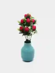 Бордовый цветы искусственные "роза"