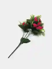 Бордовый цветы искусственные "роза"