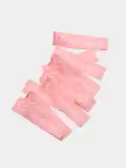 Конфетный набор нашивок Handmade, цвет розовый и бежевый, 6 х 1,5 см, 10 штук